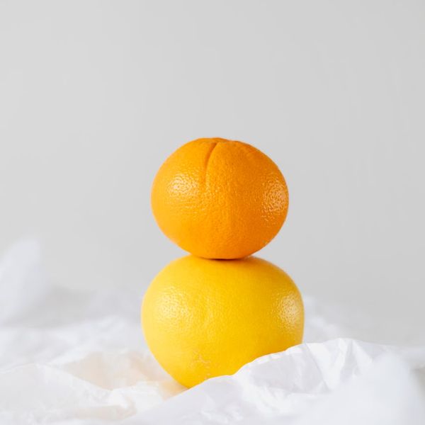 Green abstract design representing natural balance and vitamins